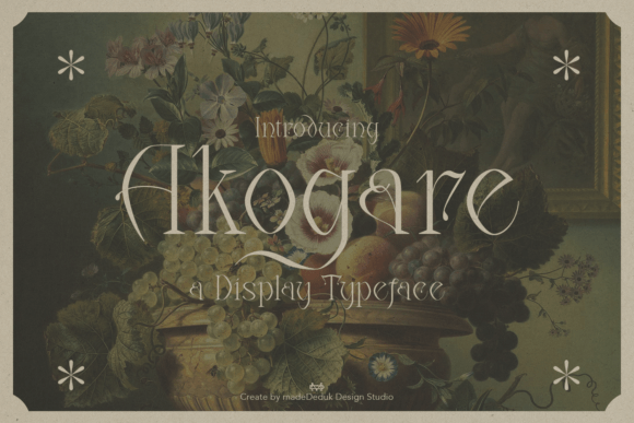 Akogare: A Powerful Display Typeface for Modern Branding