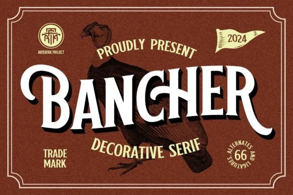Bancher: The Vintage Serif That Elevates Your Campaign Visuals
