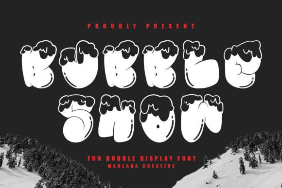 Bubble Snow: The Playful Display Typeface for Handmade Brands