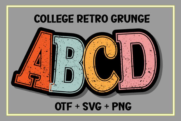 College Retro Grunge: A Display Typeface for Authentic Editorial Design