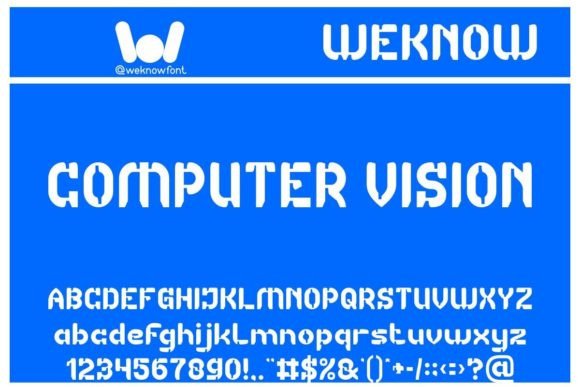 Computer Vision Typeface: A Futuristic Display Font for Digital Brands