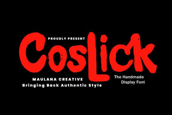 Coslick: A Handmade Display Font for Engaging Editorial Design