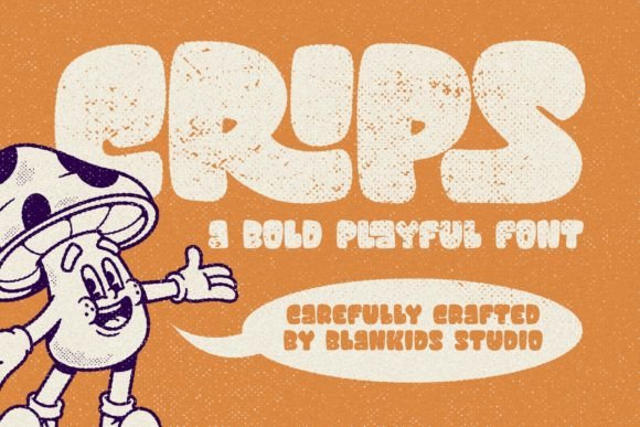 Crips: The Bold Playful Typeface for Handmade Branding