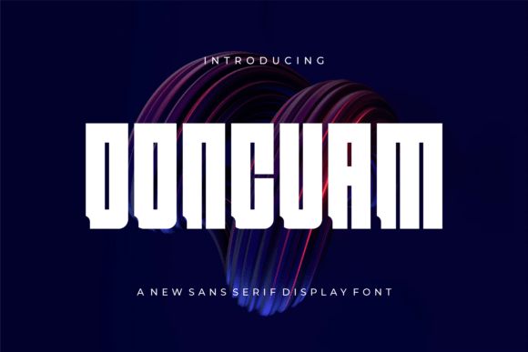 Doncuam: A Bold Display Typeface for Modern Web Design
