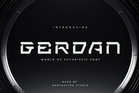 Gerdan: The Futuristic Display Font for High-Impact Campaigns
