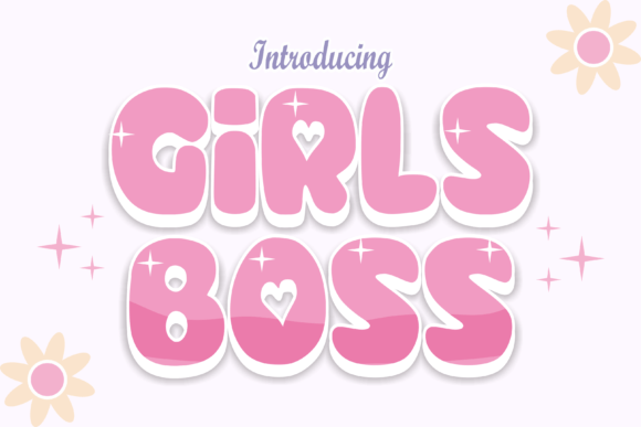Girls Boss: The Bubbly Display Font for Handmade Creators