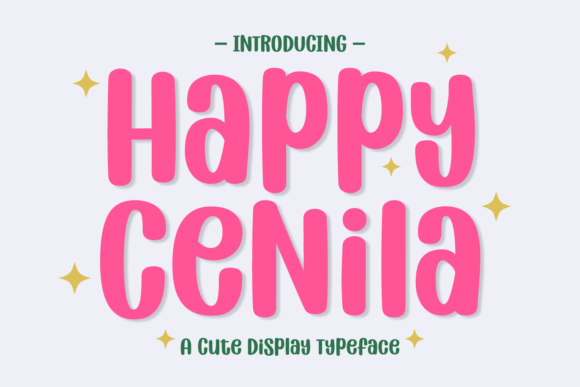 Happy Cenila: The Cheerful Display Typeface for Modern Editorial Design