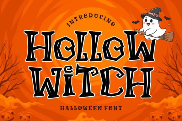 Hollow Witch: The Perfect Halloween Display Font for Crafters