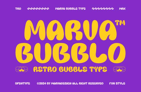 Marva Bubblo: The Retro Display Font That Brings Joy to Digital Brands