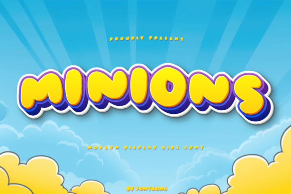 Minions: The Playful Display Typeface for Handmade Creations