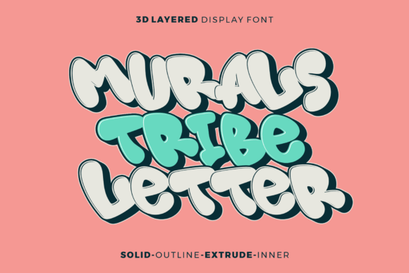 Murals Tribe Letter: A Premium Display Font for Small Business Branding
