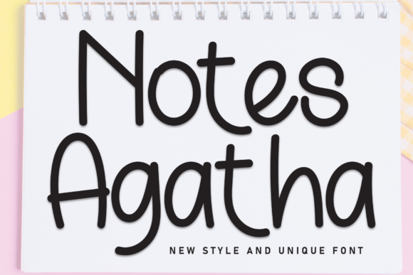 Notes Agatha: The Handwritten Typeface for Warm Editorial Design