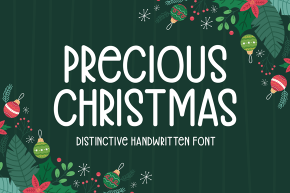 Precious Christmas: A Seasonal Display Font for Authentic Branding