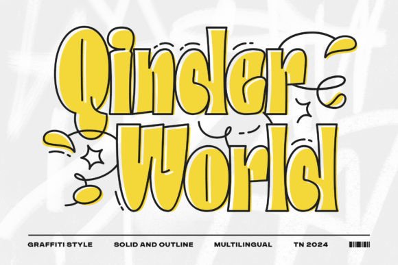 QinderWorld: A Modern Graffiti Typeface for Bold Editorial Design