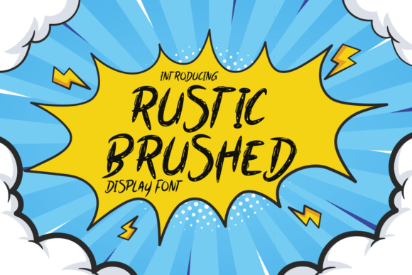 Rustic Brushed: The Perfect Display Typeface for Handmade Shop Branding