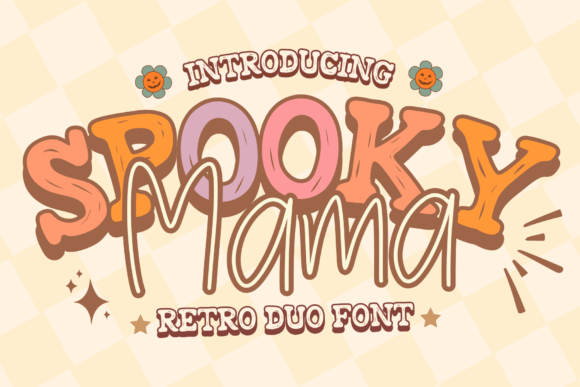 Spooky Mama: The Retro Duo Font for Authentic Brand Identity