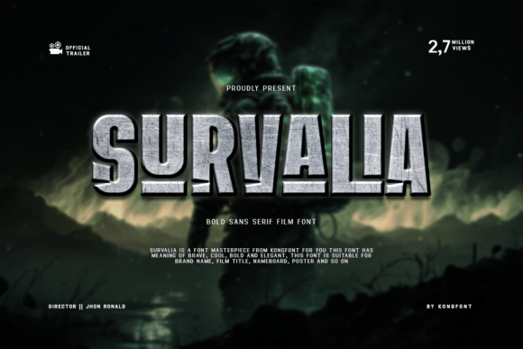 Survalia: The Bold Display Typeface for Modern Web Design