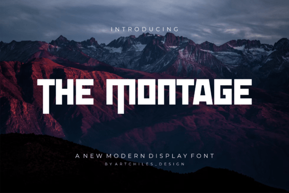 The Montage: A Bold Display Typeface for Standout Branding