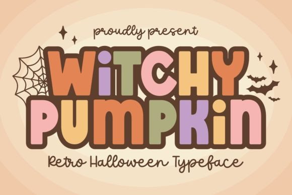Witchy Pumpkin: A Spooky 90s Display Font for Web Design